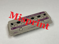 12 ct Jumbo Misprint View Post Pulp Egg Cartons w/ FREE SHIPPING*