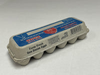 Stock Print Flat Top Egg Carton (5" Tabs) w/ Free Shipping*