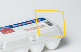 White Stock Foam Egg Cartons w/UPC "Farm Fresh Eggs" w/UPC w/ FREE SHIPPING* Eggs not included