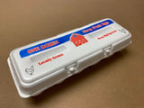 White Stock Foam Egg Cartons "Farm Fresh Eggs" NO UPC w/ FREE SHIPPING* Eggs not included