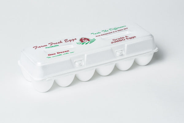Stock Foam Jumbo Egg Cartons w/ Free Shipping*Eggs not included