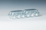 2 by 6  Clear Middle Split Plastic Egg Carton w/ FREE SHIPPING*