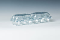 2 by 6  Clear Middle Split Plastic Egg Carton w/ FREE SHIPPING*