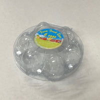 (LABELED) Clear Plastic Round 6 Egg Cartons (labeled) w/ FREE SHIPPING*
